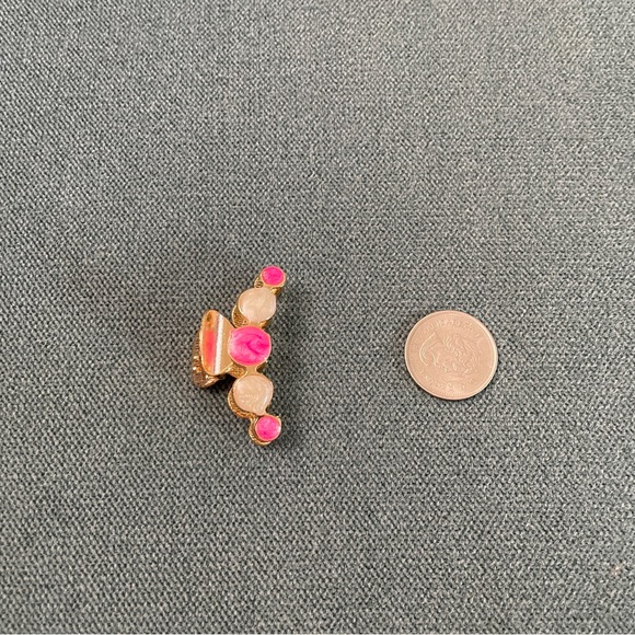 Small metal hair claw - neon pink - Picture 3 of 3